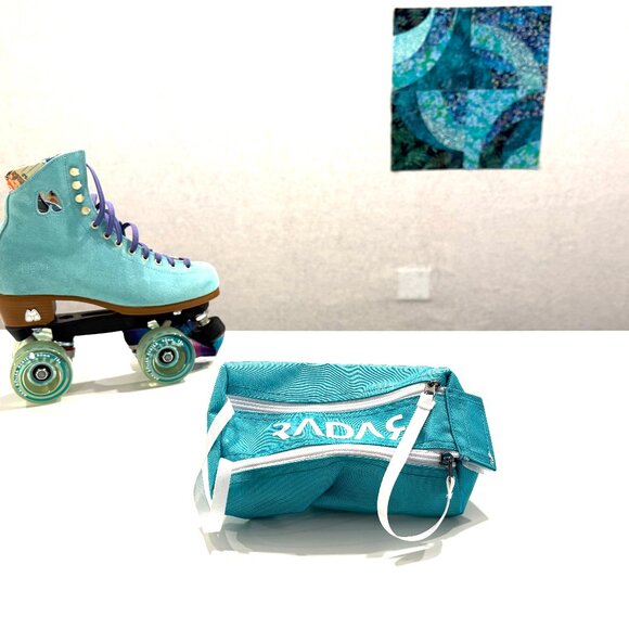 Teal Radar Mini Wheel Bag - Roller Skate Wheel bag - Picture 4 of 9